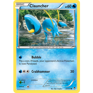 Clauncher 23/111 Pokemon TCG XY Furious Fists