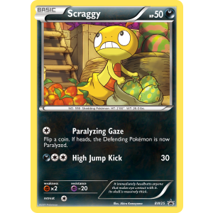 Promo Scraggy BW25/101 Pokemon TCG Black & White BW Black Star Promos