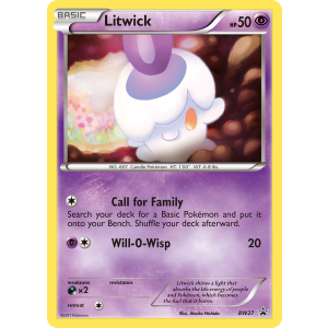 Promo Litwick BW27/101 Pokemon TCG Black & White BW Black Star Promos