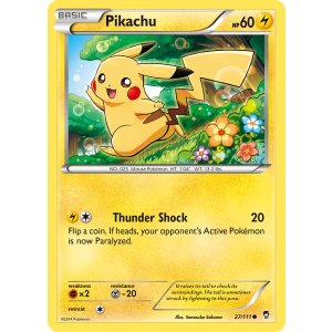 Pikachu 27/111 Pokemon TCG XY Furious Fists