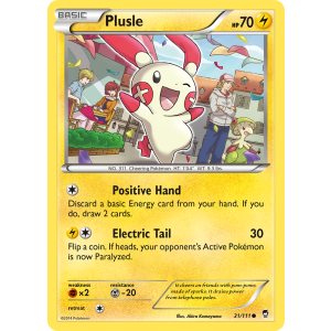 Plusle 31/111 Pokemon TCG XY Furious Fists