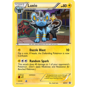 Promo Luxio BW34/101 Pokemon TCG Black & White BW Black Star Promos