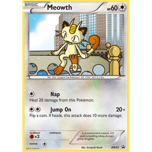 Promo Meowth BW35/101 Pokemon TCG Black & White BW Black Star Promos