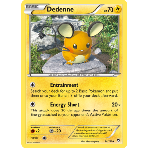 Dedenne 34/111 Pokemon TCG XY Furious Fists