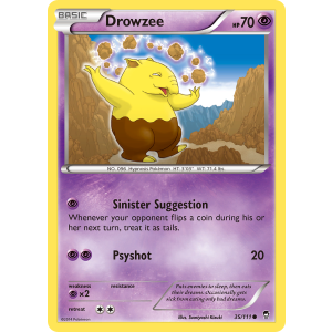 Drowzee 35/111 Pokemon TCG XY Furious Fists