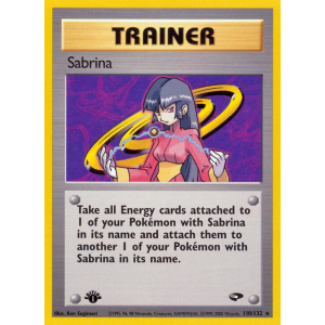 Sabrina 110/132 Pokemon TCG Gym Gym Challenge