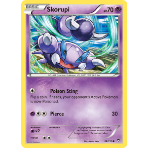 Skorupi 38/111 Pokemon TCG XY Furious Fists