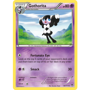 Gothorita 40/111 Pokemon TCG XY Furious Fists