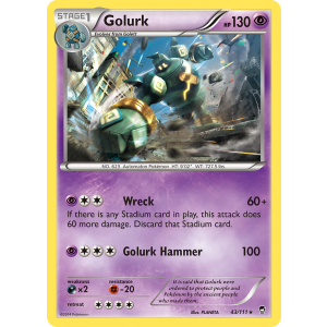 Golurk 43/111 Pokemon TCG XY Furious Fists