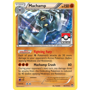 Rare Holo Machamp 46/111 Pokemon TCG XY Furious Fists