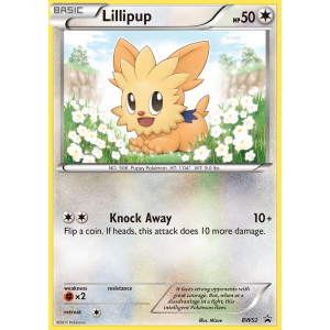 Promo Lillipup BW52/101 Pokemon TCG Black & White BW Black Star Promos