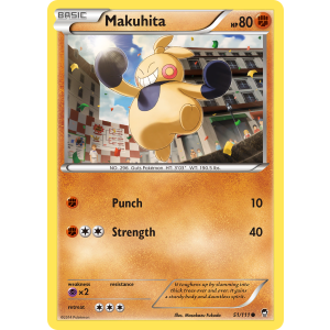 Makuhita 51/111 Pokemon TCG XY Furious Fists