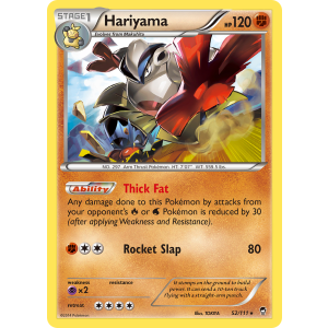 Hariyama 52/111 Pokemon TCG XY Furious Fists