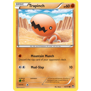 Trapinch 53/111 Pokemon TCG XY Furious Fists