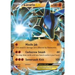 Rare Holo EX Lucario-EX 54/111 Pokemon TCG XY Furious Fists