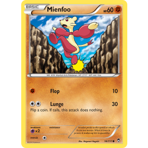 Mienfoo 56/111 Pokemon TCG XY Furious Fists