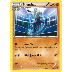 Mienshao 57/111 Pokemon TCG XY Furious Fists