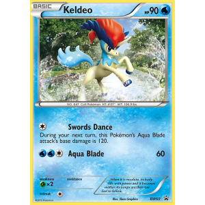 Promo Keldeo BW60/101 Pokemon TCG Black & White BW Black Star Promos