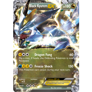 Promo Black Kyurem-EX BW62/101 Pokemon TCG Black & White BW Black Star Promos