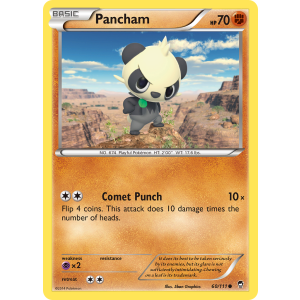 Pancham 60/111 Pokemon TCG XY Furious Fists