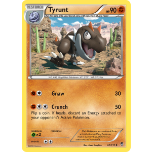 Tyrunt 61/111 Pokemon TCG XY Furious Fists