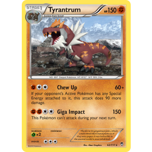 Tyrantrum 62/111 Pokemon TCG XY Furious Fists