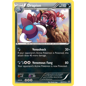 Drapion 65/111 Pokemon TCG XY Furious Fists