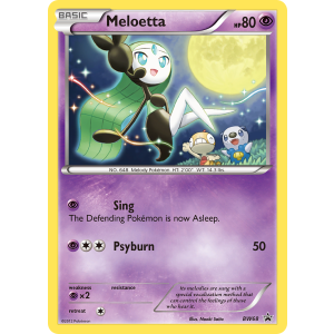 Promo Meloetta BW68/101 Pokemon TCG Black & White BW Black Star Promos