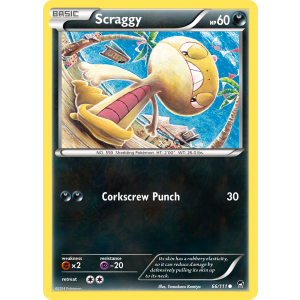 Scraggy 66/111 Pokemon TCG XY Furious Fists