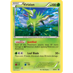 Promo Virizion BW70/101 Pokemon TCG Black & White BW Black Star Promos