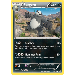 Pangoro 68/111 Pokemon TCG XY Furious Fists