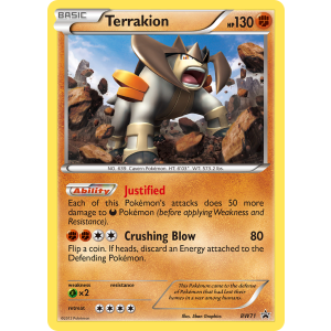 Promo Terrakion BW71/101 Pokemon TCG Black & White BW Black Star Promos