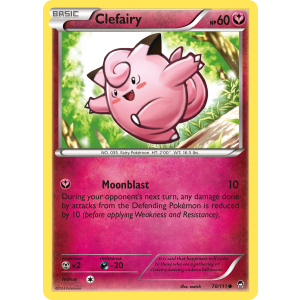 Clefairy 70/111 Pokemon TCG XY Furious Fists