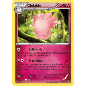 Clefable 71/111 Pokemon TCG XY Furious Fists