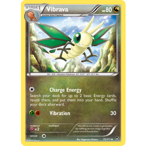 Vibrava 75/111 Pokemon TCG XY Furious Fists