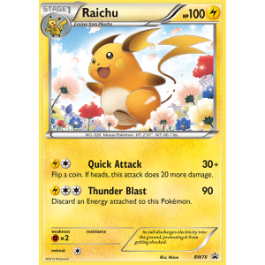 Promo Raichu BW78/101 Pokemon TCG Black & White BW Black Star Promos