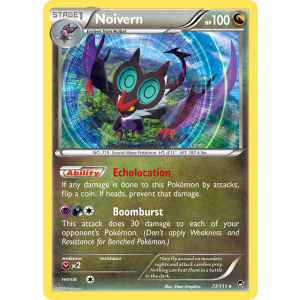 Rare Holo Noivern 77/111 Pokemon TCG XY Furious Fists