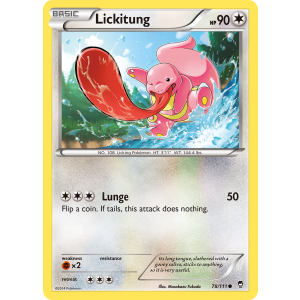 Lickitung 78/111 Pokemon TCG XY Furious Fists