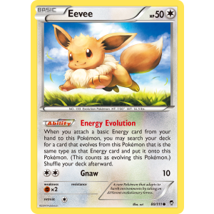 Eevee 80/111 Pokemon TCG XY Furious Fists