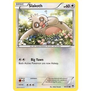 Slakoth 81/111 Pokemon TCG XY Furious Fists