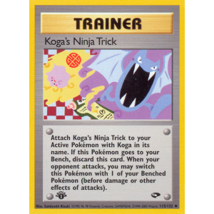 Koga's Ninja Trick 115/132 Pokemon TCG Gym Gym Challenge