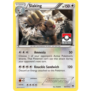 Rare Holo Slaking 83/111 Pokemon TCG XY Furious Fists