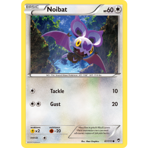 Noibat 87/111 Pokemon TCG XY Furious Fists