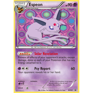 Promo Espeon BW92/101 Pokemon TCG Black & White BW Black Star Promos