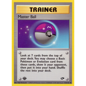 Master Ball 116/132 Pokemon TCG Gym Gym Challenge