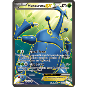 Rare Ultra Heracross-EX 105/111 Pokemon TCG XY Furious Fists