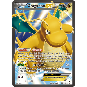 Rare Ultra Dragonite-EX 108/111 Pokemon TCG XY Furious Fists