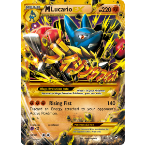 Rare Secret M Lucario-EX 113/111 Pokemon TCG XY Furious Fists