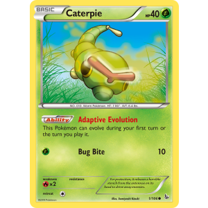 Caterpie 1/106 Pokemon TCG XY Flashfire