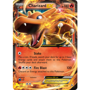 Rare Holo EX Charizard-EX 11/106 Pokemon TCG XY Flashfire